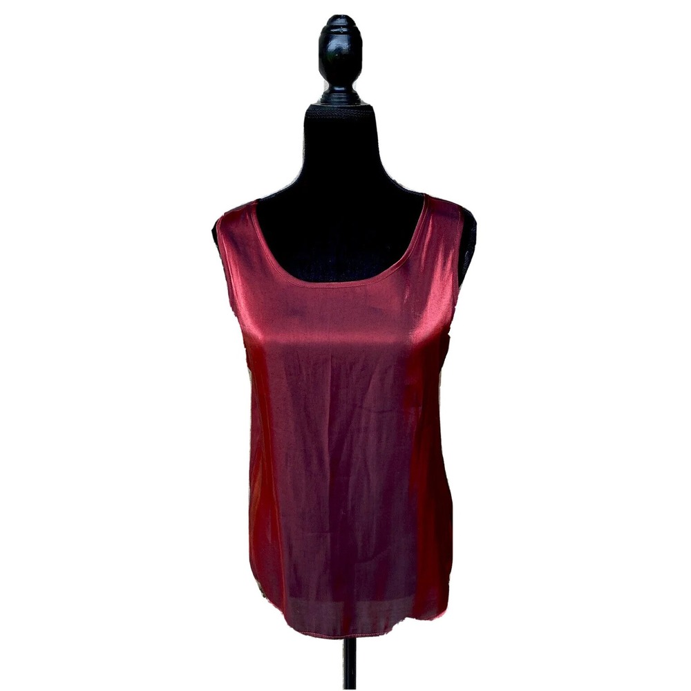 Soft Works Tank Top Size 8 Red Metallic Excellent Condition